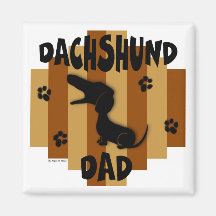 Ímã do pai do Dachshund Imãs De Refrigerador