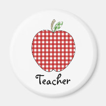 Ímã do professor - guingão vermelho Apple Ima