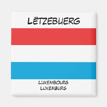 Ímã do quadrado da bandeira das línguas de Luxembo Ima