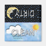 ÍMÃ DO SOL DA LUA DE DIRTY-CLEAN IMAS