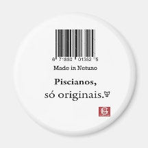 Ímã "Made in Netuno" Imãs De Geladeira