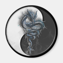 Ímã redondo do dragão chinês de Yin Yang Imã