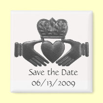 Imã salve a data de Claddagh do irlandês ímãs