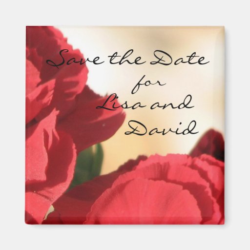Imã salve a data vermelha personalizada de Foral