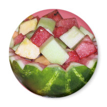 Ímã saudável da melancia da salada de fruta ímãs