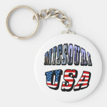 Imagem de Missouri e texto dos EUA Chaveiro