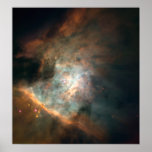 Imagem panorâmico do centro da nebulosa de Orion Impressão