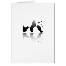 Imagem psta em perigo do urso de panda cartões