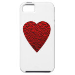 Imagem vermelha brilhante do coração capa iPhone 5 Case-Mate