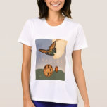 "Imagine" o t-shirt da arte do ovo da borboleta