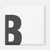 Íman letra “b " imãs de geladeira