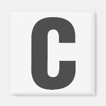 Íman letra “c " ima