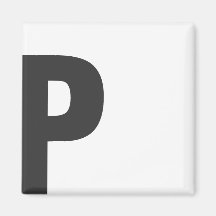 Íman letra “p " imã de geladeira