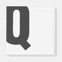 Íman letra “q " imã