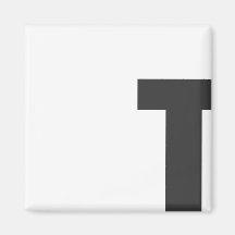 Íman letra “t " imã de geladeira