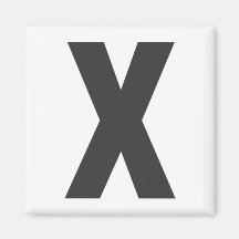 Íman letra “x " imã
