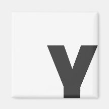 Íman letra “y " ima de geladeira