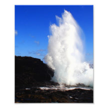Impacto da onda impressão fotográficas