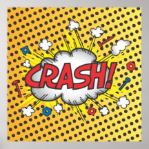 Impacto inspirado banda desenhada do pop art! post posters