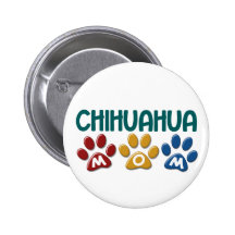 Impressão 1 da pata da mamã da CHIHUAHUA Botons