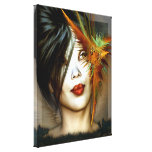Impressão asiático das canvas da beleza impressão de canvas envolvida