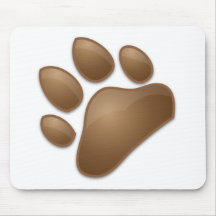 impressão bonito da pata mousepads