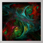 Impressão da arte abstracta da génese