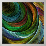 Impressão da arte abstracta da glória da cor