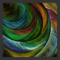 Impressão da arte abstracta da glória da cor pôsteres