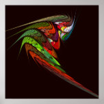 Impressão da arte abstracta do camaleão