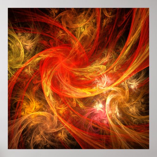 Impressão da arte abstracta do incêndio