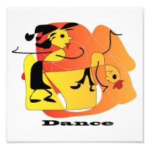 Impressão da dança foto arte