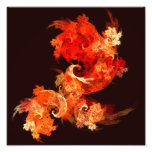 Impressão da foto da arte abstracta de Firebirds d