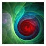 Impressão da foto da arte abstracta de Red Storm