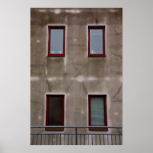 Impressão da foto de quatro janelas