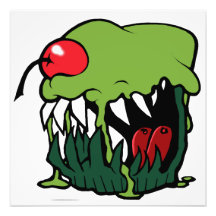 impressão da foto do cupcake do zombi