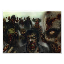 Impressão da foto do Dia das Bruxas dos zombis