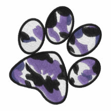 Impressão da pata da camuflagem