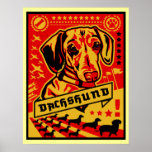 Impressão da propaganda do Dachshund