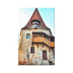 Impressão das canvas da torre de Sighisoara Impressão De Canvas Envolvida