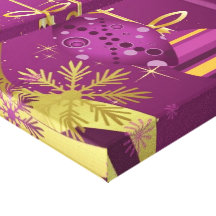 Impressão das canvas do Feliz Natal Impressão De Canvas Esticadas