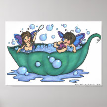 Impressão das fadas de Bathtime