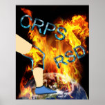 Impressão de A'Flame do joelho de CPRS/RSD