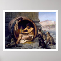Impressão de Diogenes & de poster dos cães por Gér