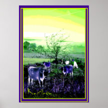 "IMPRESSÃO DE GICLEE DA VACA ROXA"