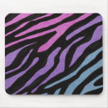 Impressão de néon da zebra mouse pad