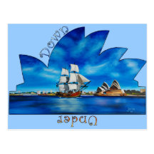 Impressão de Sydney Cartao Postal