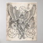 Impressão de Zadkiel do arcanjo