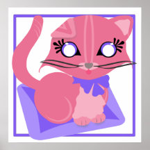 Impressão do gatinho do gatinho de Rosie Toon do b