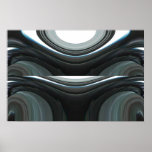 Impressão do poster da arte abstracta do Fractal d